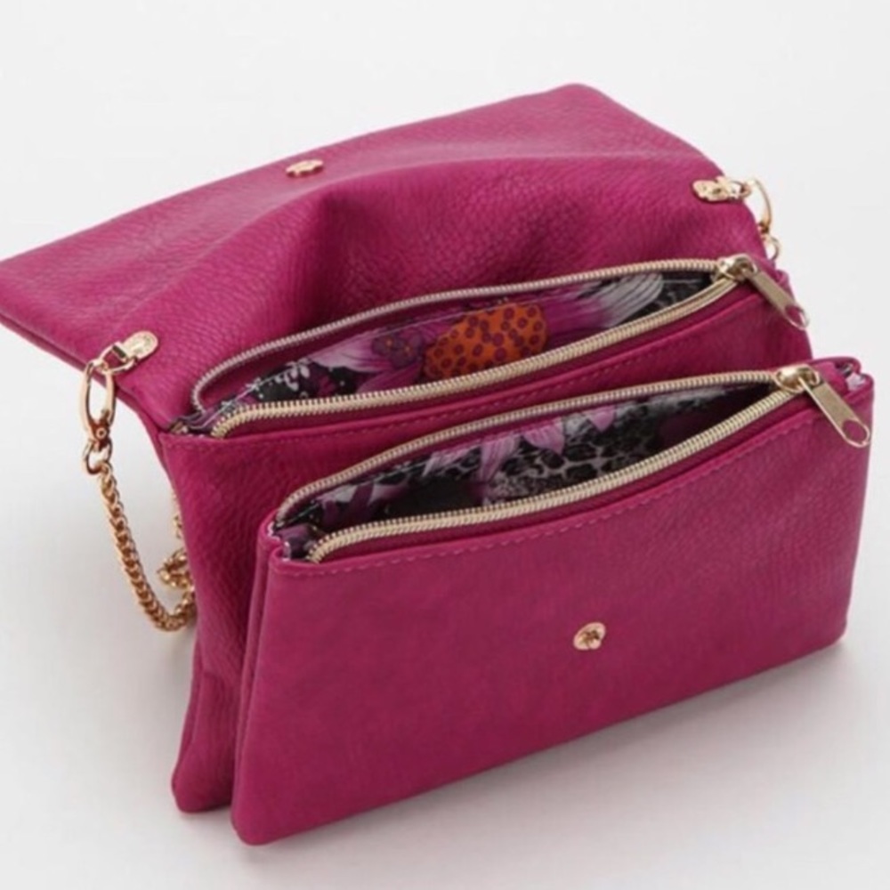 Kimchi Blue Magenta Crossbody Clutch